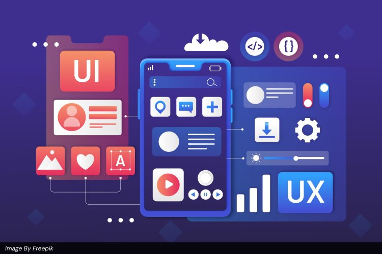 A professional comparison chart showing the differences between UI and UX design.